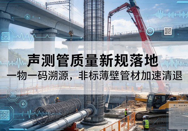 彰武声测管质量新规落地，一物一码溯源，非标薄壁管材加速清退