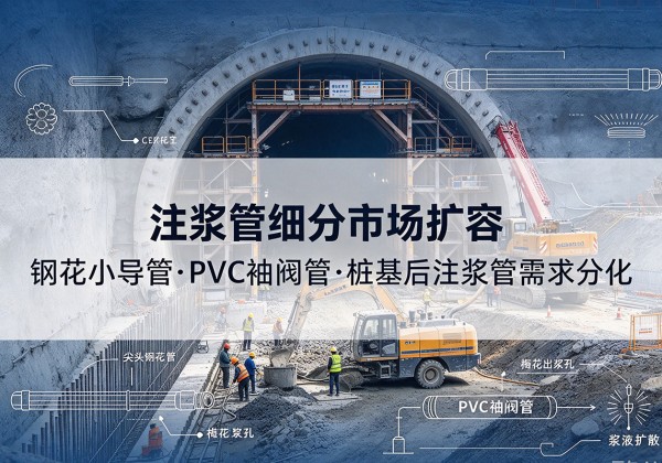 彰武注浆管细分市场扩容，隧道钢花小导管、PVC 袖阀管、桩基后注浆管需求分化